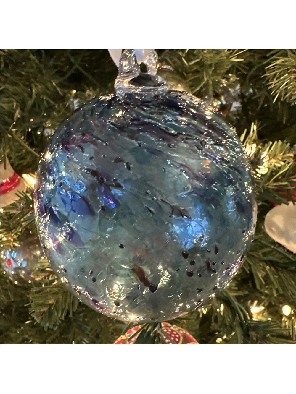 Art Glass Blown GLASS ORB Ornament 4